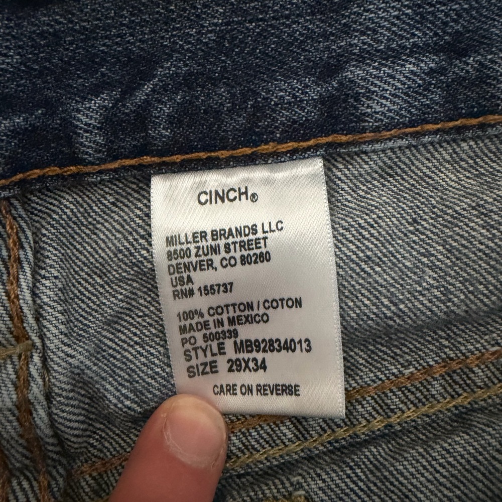 Cinch Men's Dark Blue Relaxed Jeans